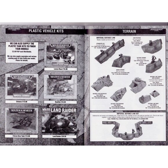 Forge World 2001 Catalogue No. 1 Warhammer 40K Resin Models Terrain VG - Picture 5 of 8